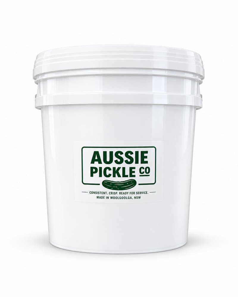 20L Bucket — Whole or Crinkle Cut pickles, 20L format